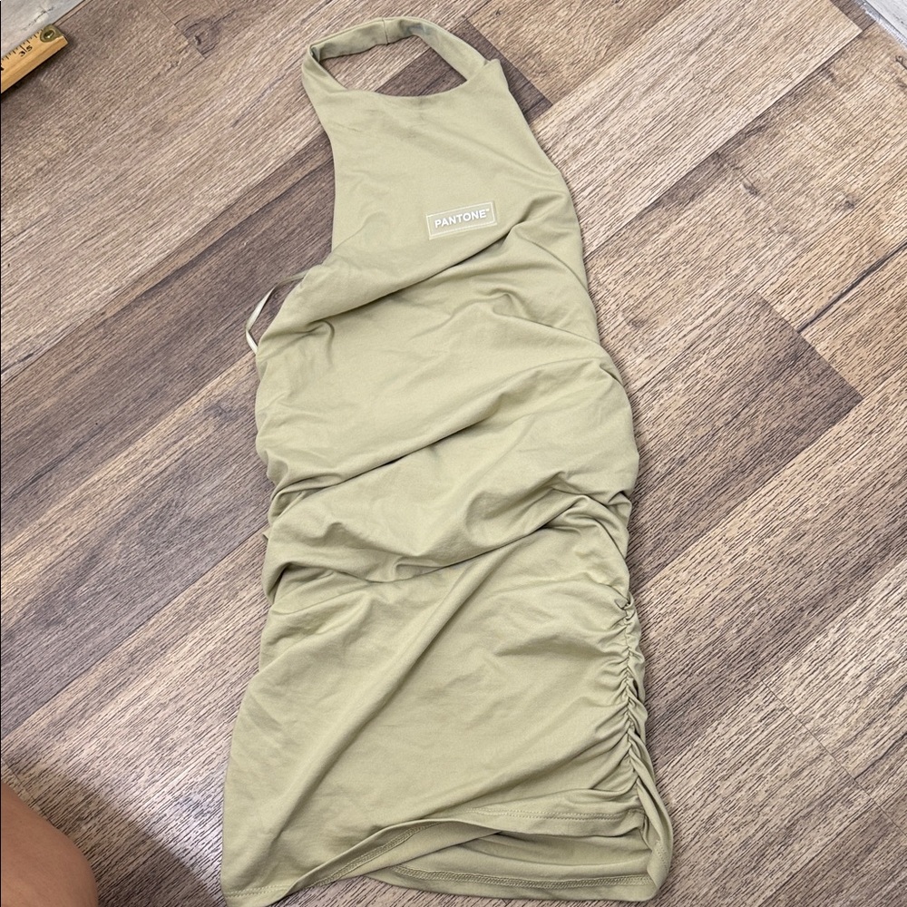 Pantone by Zara Tan Halter Neck Tank Top Size S